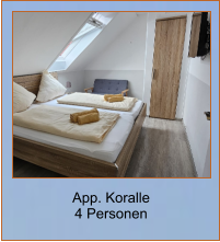 App. Koralle 4 Personen