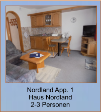 Nordland App. 1 Haus Nordland 2-3 Personen